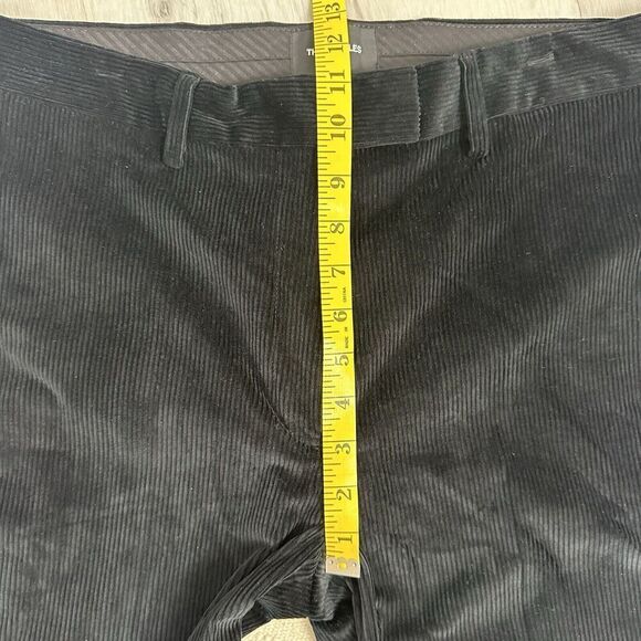 The Kooples Womens Ribbed Velvet Pants Party Evening Wide Black Size 32 READ - Picture 8 of 14